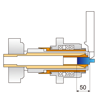 automatic lathe machine perspective - 2